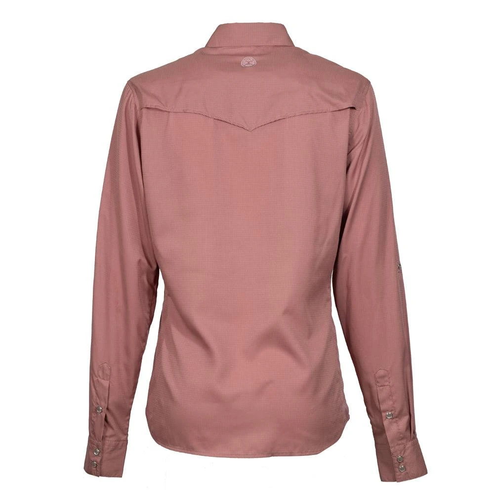 HOOey "Sol" Ladies Clay Long Sleeve Pearl Snap Shirt 4 HOOey "Sol" Ladies Clay Long Sleeve Pearl Snap Shirt - Image 2