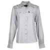 HOOey "Sol" Ladies Grey W/Floral Pattern Pearl Snap Shirt -HOOey Shop IMG 3862