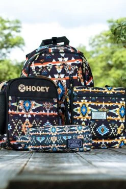"Rockstar" Hooey Backpack Black/Orange Aztec W/Black -HOOey Shop IMG 9029