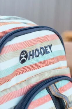 "Ox" Hooey Backpack Cream/Tan Stripe W/Tan -HOOey Shop IMG 9355
