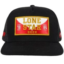 HOOey American Made "Lone Star" Black Patch Trucker Hat -HOOey Shop LS00801