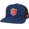 HOOey American Made "Lone Star" Denim/Black Trucker Hat -HOOey Shop LS01002