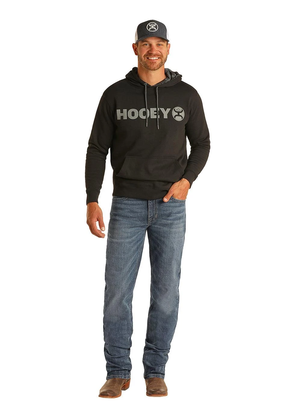 HOOey "Dark Vintage" Reflex Double Barrel Stackable Boot Jeans 4 HOOey "Dark Vintage" Reflex Double Barrel Stackable Boot Jeans - Image 2