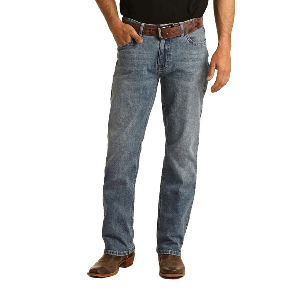 HOOey "Medium Vintage" Relaxed Fit Stretch Stackable Boot Cut Jeans 4 HOOey "Medium Vintage" Relaxed Fit Stretch Stackable Boot Cut Jeans - Image 2