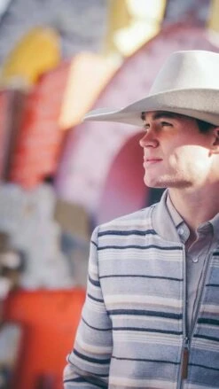 "Ozona" Hooey Bomber Jacket Grey/Stripe Pattern 13 "Ozona" Hooey Bomber Jacket Grey/Stripe Pattern -HOOey Shop P1088925