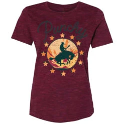 HOOey Youth "Punchy" Cranberry W/Orange /Red Logo T-shirt