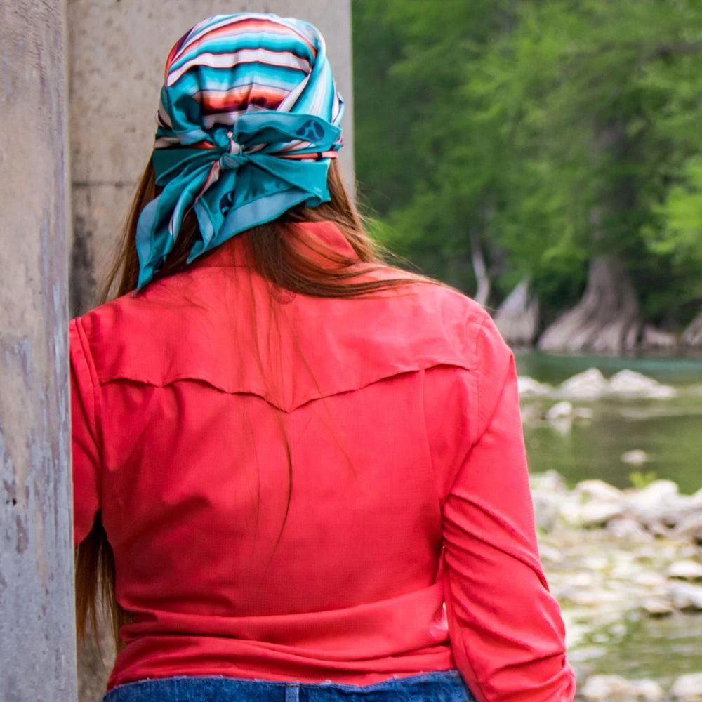 HOOey "Sol" Ladies Watermelon Long Sleeve Pearl Snap Shirt 10 HOOey "Sol" Ladies Watermelon Long Sleeve Pearl Snap Shirt - Image 8