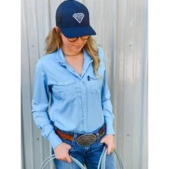 HOOey "Sol" Ladies Sky Blue Long Sleeve Pearl Snap Shirt 10 HOOey "Sol" Ladies Sky Blue Long Sleeve Pearl Snap Shirt -HOOey Shop Untitled 1 61d69766 c642 41ad aff0 3223975b56b1