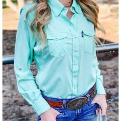 HOOey "Sol" Ladies Sea Foam Long Sleeve Pearl Snap Shirt 13 HOOey "Sol" Ladies Sea Foam Long Sleeve Pearl Snap Shirt -HOOey Shop Untitled 1 e6fd6a85 ed3b 496d 84ea 48db81541bb0