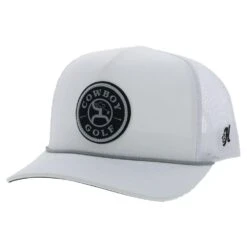 HOOey "Cowboy Golf" White Hat W/ Round Patch