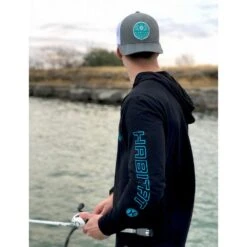HOOey "Captain" Black/Turquoise Hoodie 7 HOOey "Captain" Black/Turquoise Hoodie -HOOey Shop black hood 57807.1558733158.1280.1280