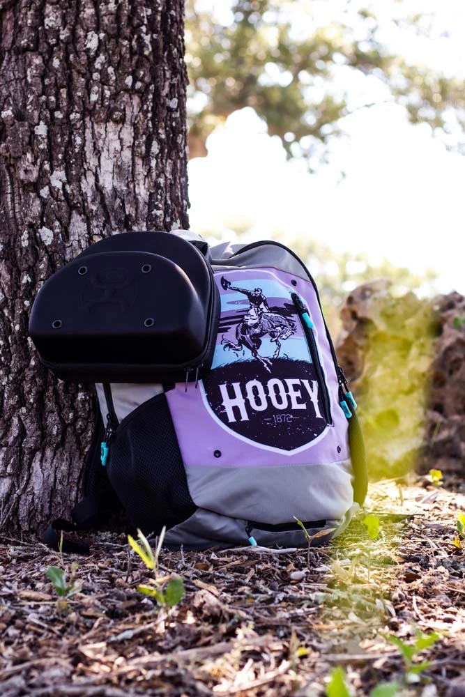 "Rockstar" Hooey Backpack Grey/Turquoise Cheyenne Logo W/Grey/Black 5 "Rockstar" Hooey Backpack Grey/Turquoise Cheyenne Logo W/Grey/Black - Image 4
