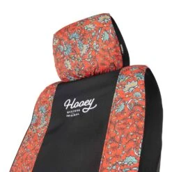Western Floral Red Hooey Seat Cover 11 Western Floral Red Hooey Seat Cover -HOOey Shop c0001597 601 hoo auto sc lowback riggin western floral 2 detail