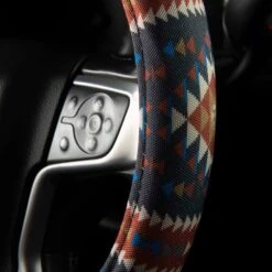 HOOey Tucson Aztec Steering Wheel Cover 9 HOOey Tucson Aztec Steering Wheel Cover -HOOey Shop c0001601 901 hoo auto swc tucson aztec riggen grip 7 inuse